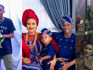 2face’s son, Zion Idibia brings his mother, Sunmbo Adeoye to tears