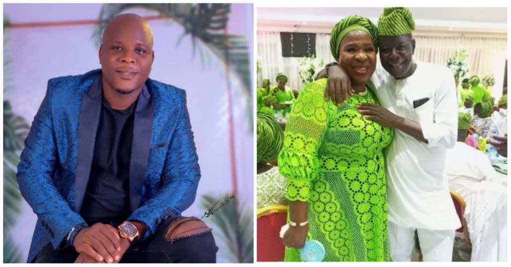 Afeez Balogun Reacts As His Mother Shares Loved-up Picture With His Father