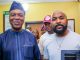 Saraki Shares Excitements As He Officially Welcomes Banky W To PDP