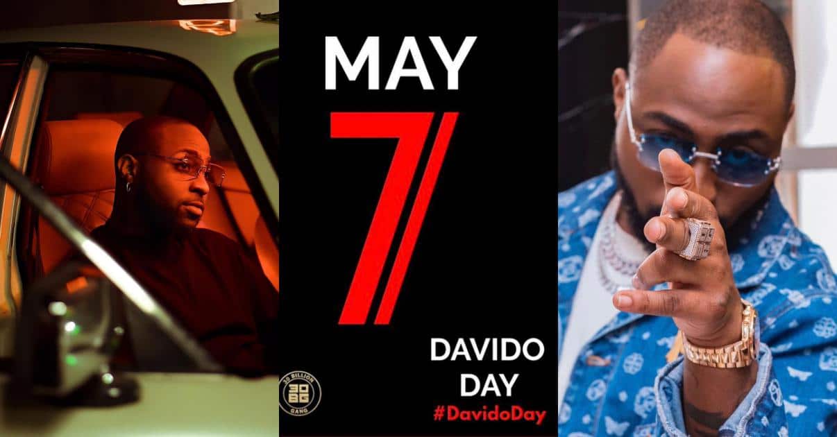 Fans officiate May 7th as Davido's Day, check out reason