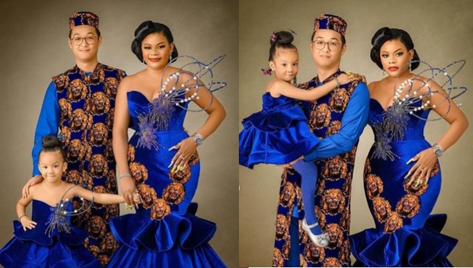 Nigerian Lady And White Husband Light Up The Internet With Isiagu-themed Photos