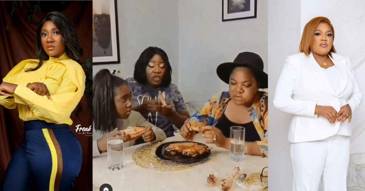 Food Competition Between Actress Toyin Abraham and Mercy Johnson