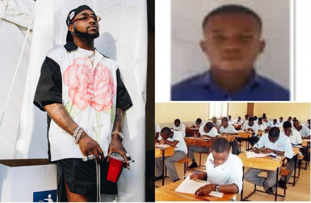 Davido in search of brilliant student who dropped out of school over lack of finances