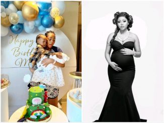 Fans react as Ned Nwoko shares video of Regina Daniels celebrating her son’s birthday, few hours after birth of second son