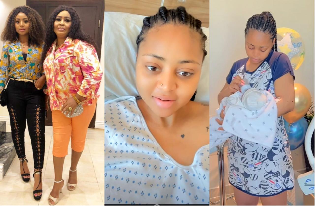 Regina Daniels reveals what her mother told her when she welcomed her child
