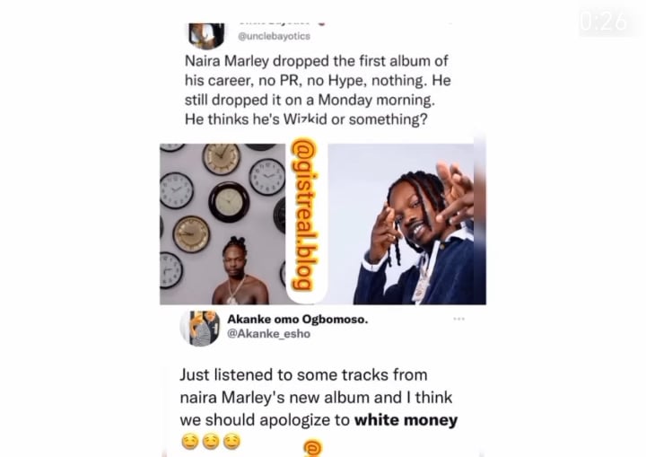 Naira Marley's new album mocked