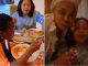 Mercy Aigbe treats Kemi Afolabi and daughter to a special dinner